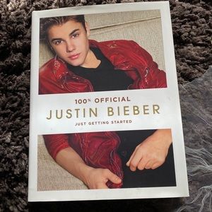Justin Bieber Just Getting Started hardcover book